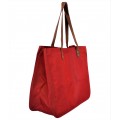 9220- RED CANVAS TOTE BAG